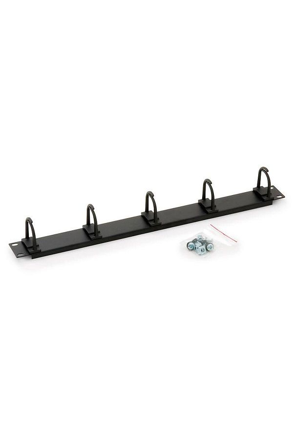 TRITON-Organizator cabluri orizontal 1U,5 x small click-in ring 35x30 mm 1