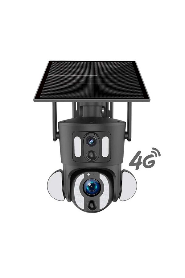 SmartHub 1-كاميرا مراقبة طاقة شمسية 4K بشريحة بيانات 4G - عدستين ثابته ومتحركه بتقنية الزوم 20X 1