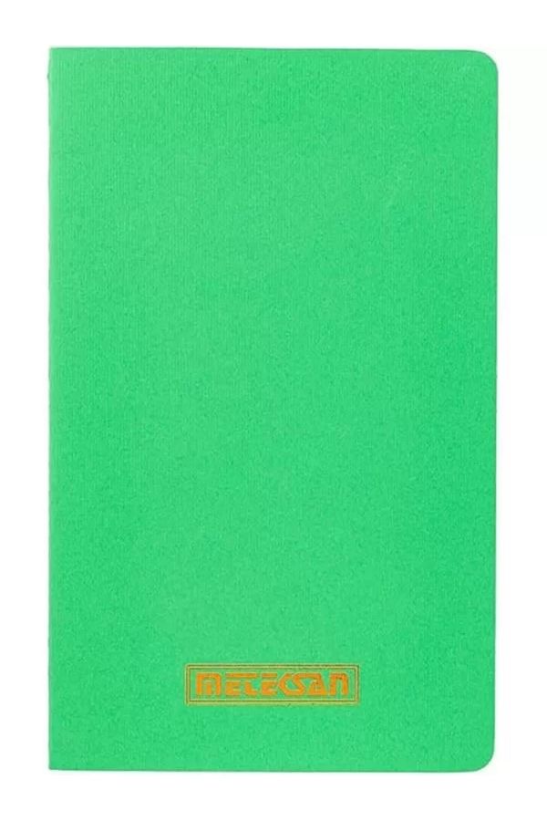 Mu Art Ahşap-Notes 13X21 cm Thread Stitched Notebook with Cardboard Cover, 24 Sheets, Plain, Leaf Green 1