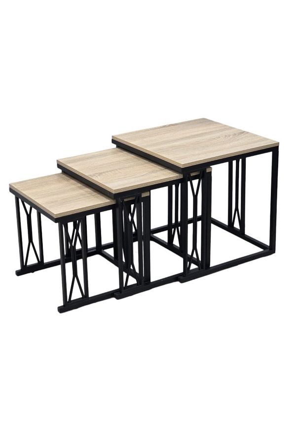 private house-Modern 3-piece table set - elegant and practical design 1