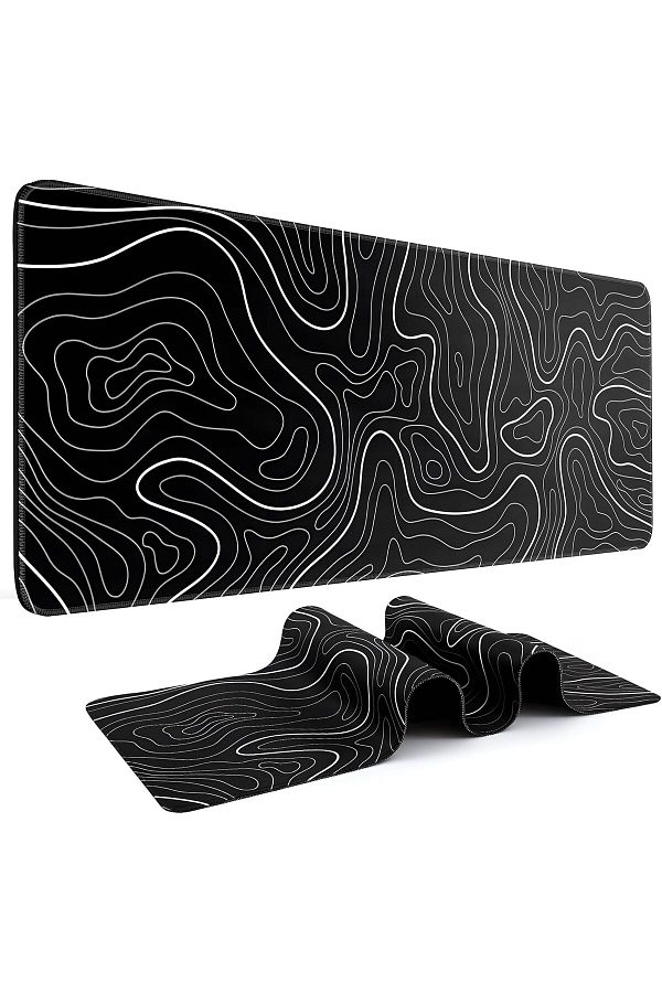 Lumely-Fabric Mouse Pad,Non-Slip Bottom Durable Stitched Edges Washable Foldable and Portable,30x80cm 1