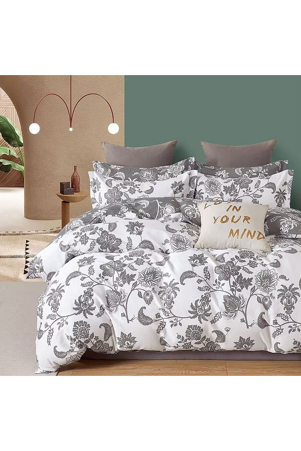 Pucioasa-Printed Percale Bed Linen (Prc85) - King Size 4 Pieces 1