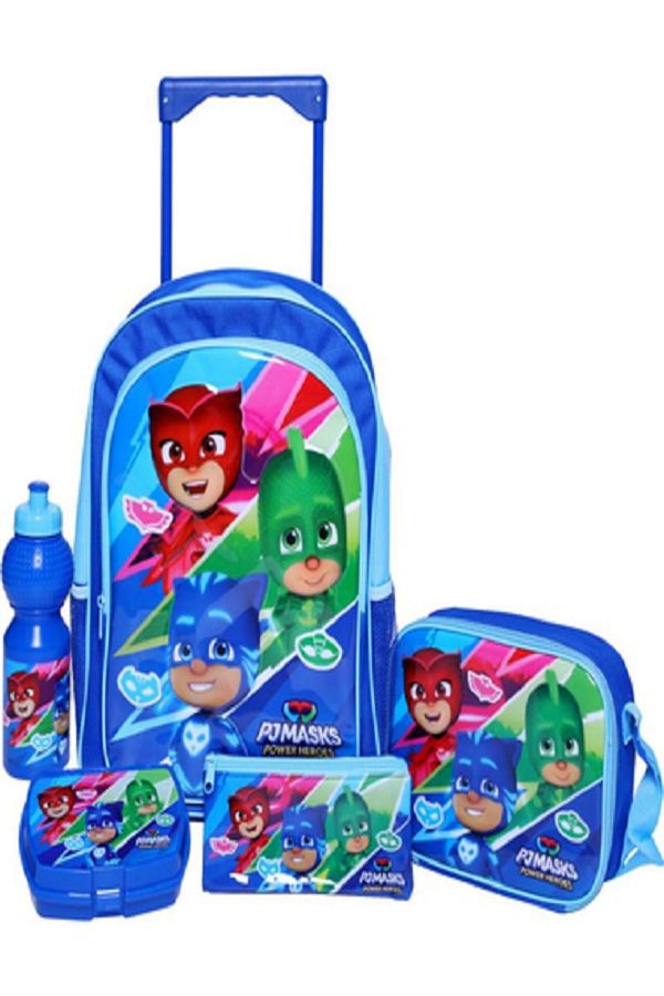 Hasbro-PJ Masks 5-in-1 Value Set Trolley Bag with Accessory 1