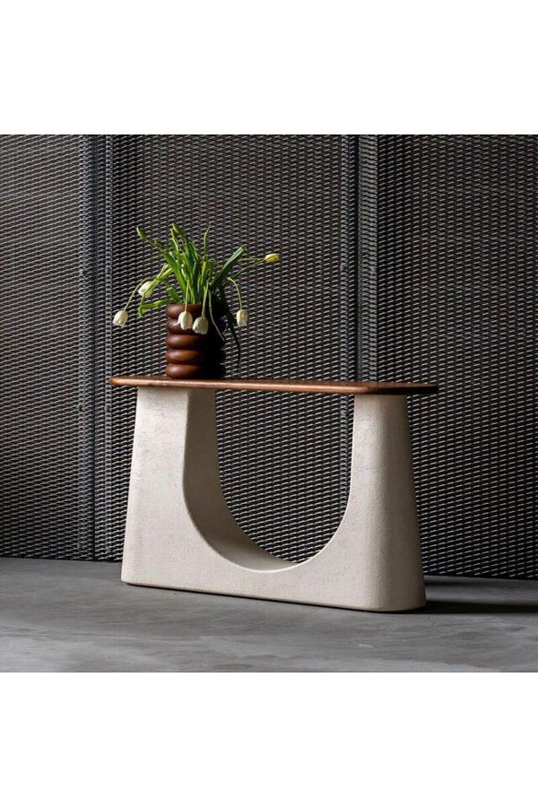 ket furniture-طاولة كونسول "قوس", بتصميم معماري أنيق يجمع بين الصلابة والبساطة 1