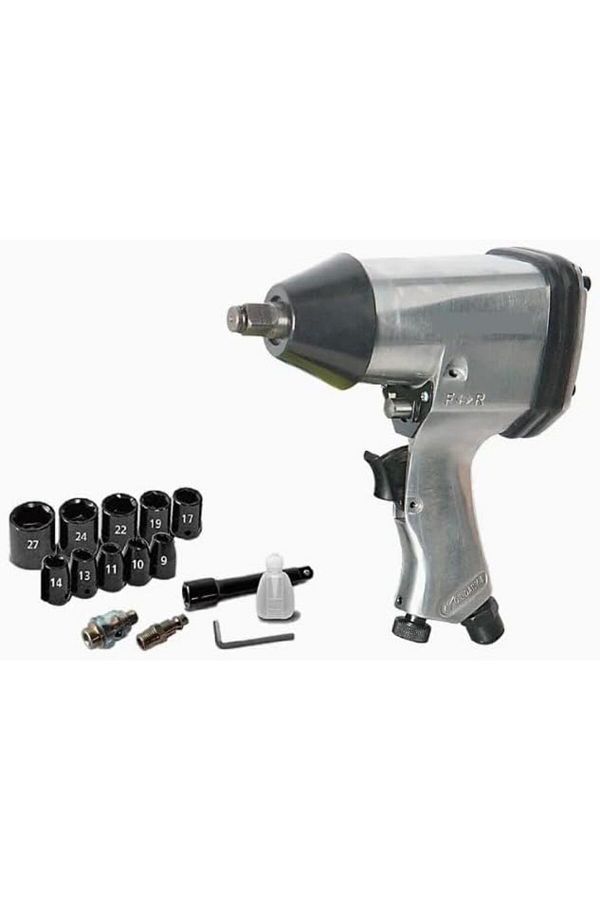 Generic-Air Impact Wrench, 1/2 Inch Drive With Sockets and Extension, 17 PCS set 1