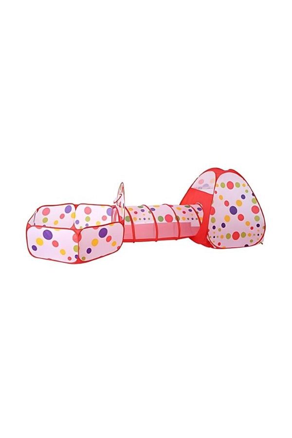 Generic-Somay 3-In-1 Pop Up Foldable Portable Indoor Outdoor Play Tent House With Tunnel And Ball Pool For C 1