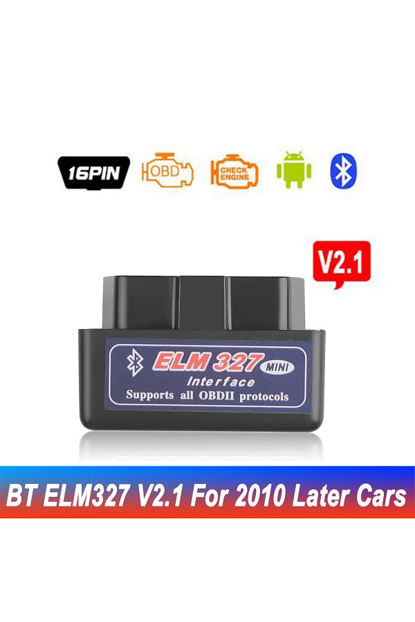 Kebidumei-أداة مسح ضوئي للسيارة بتقنية البلوتوث V2.1 لواجهة 16 دبوسًا V2.1 Elm327 Obd2 Mini Code Reader Scanner 1