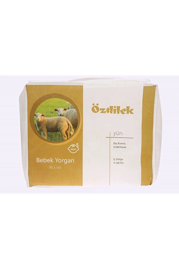 Özdilek Beyaz Yün Bebek Yorganı