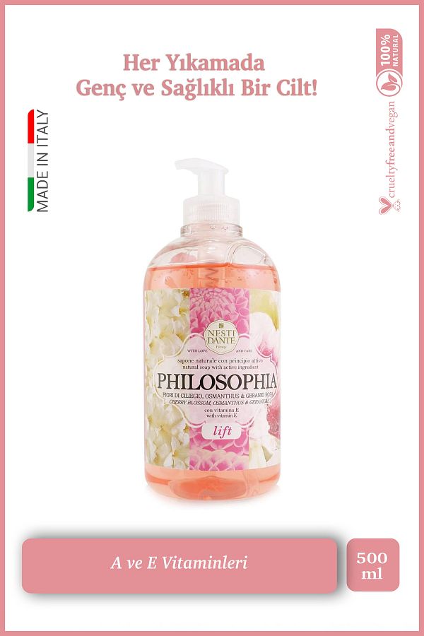 Nesti Dante-Philosophia Lift Liquid Soap 500ml |   Antiaging |   Vitamin A-E 1