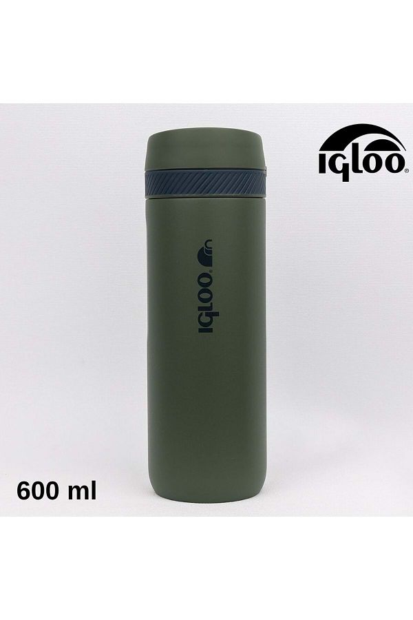 IGLOO-قارورة سكويد تيرموس 600 مل بغطاء قفل كاكي 1
