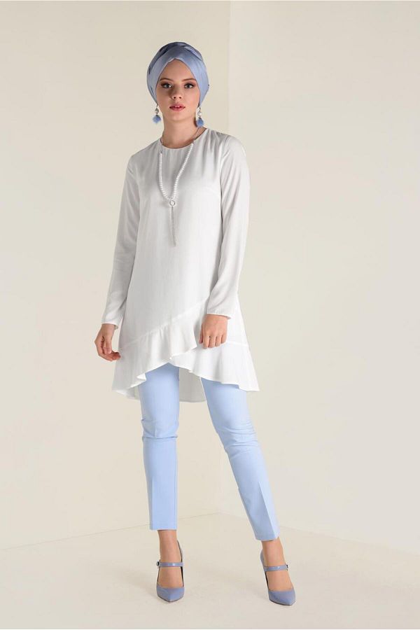 Alvina-Tunic with Skirt Button with Back Zipper 4635 1