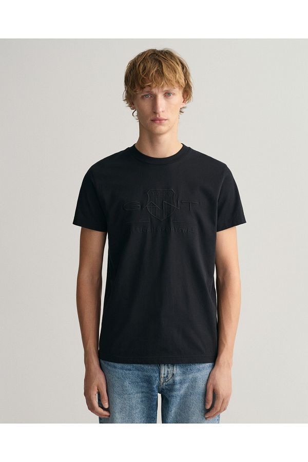 Gant-Kurzarmshirt Tonal Archive Shield - Tričko 1