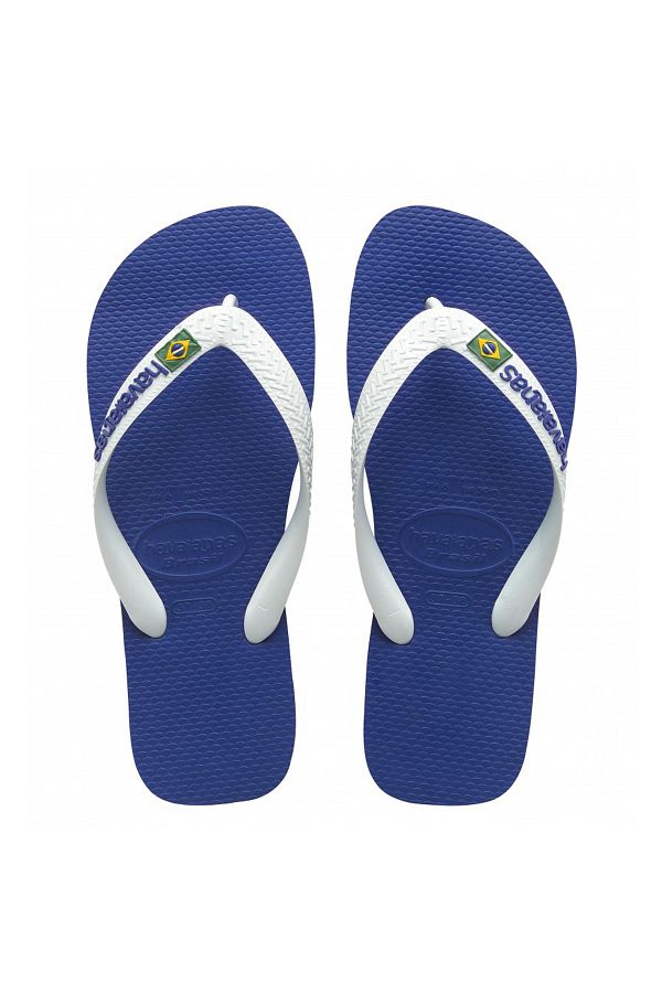Havaianas-شبشب أزرق بشعار البرازيل 1