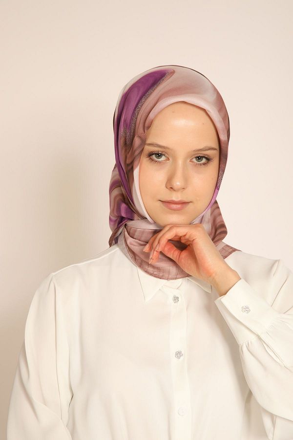 BERCHEM SCARF-Algasal Patterned Soft Scarf - Stylish and Eye-Catching Design 1