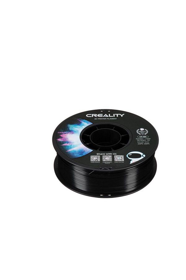 Creality-CR-ABS 3D Printer Filament, Black, Printing Temperature: 220-260, Filament Diameter: 1 1