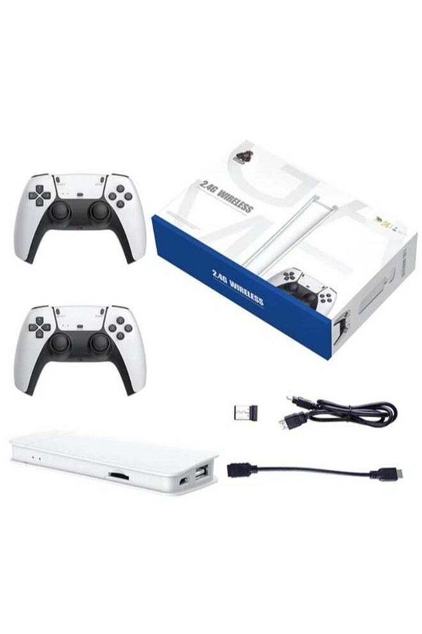 Türkiye-Wireless Retro Game Console Nostalgia Plug and Play Video Game Console 4k,20+ Emulators Console,64GB 1