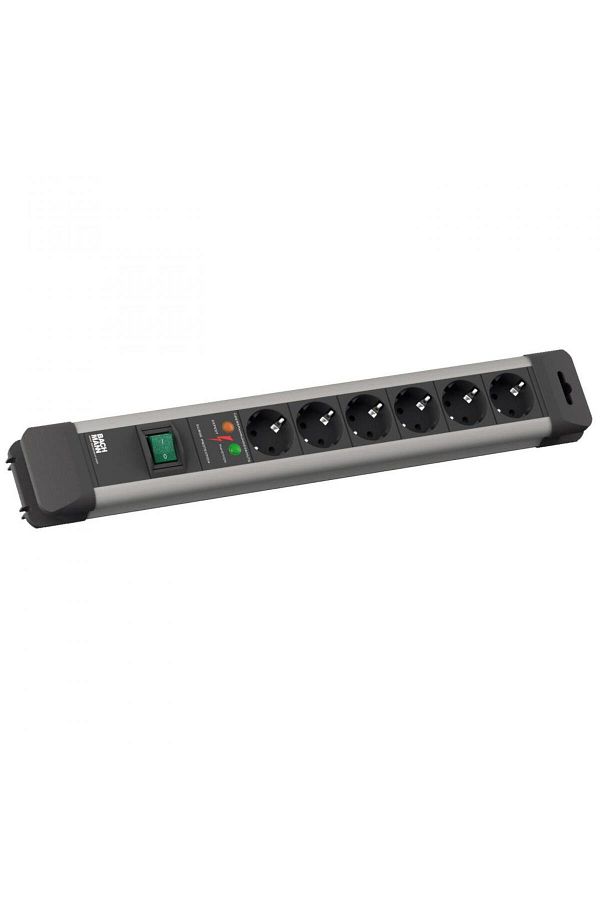Bachmann-CONNECTUS extension cord 6xCEE7/3 PC, with switch, 1xPST, 5m cord, H05VV-F 3G1.5 (p 1
