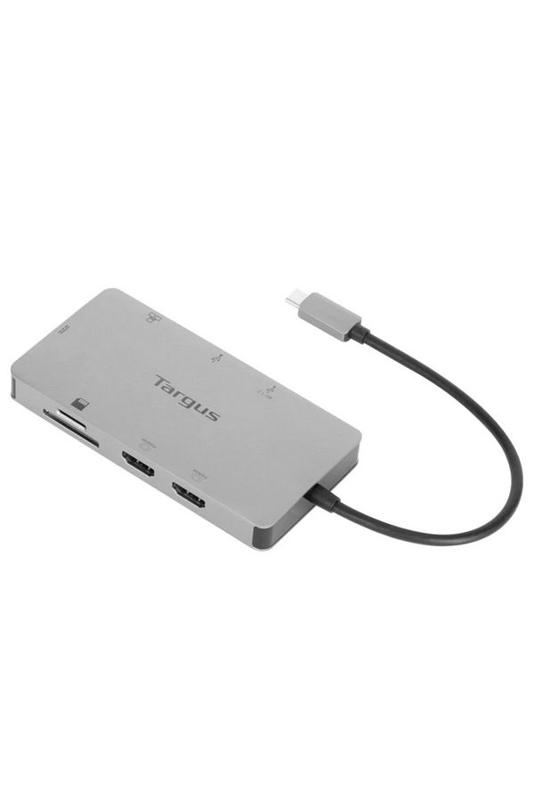 Targus-Dock USB-C Dual HDMI 4K, 100W PowerDelivery Pass-Thru, 2x USB-A, 1x port fast charge, 1x 1