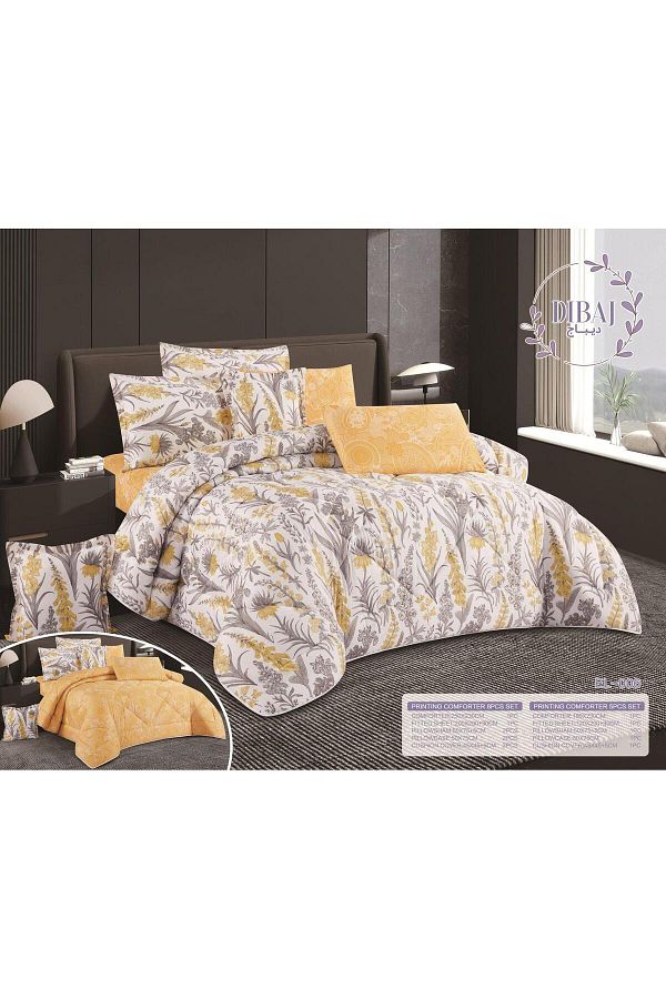 Moon-6 Pieces Double King Size Comforter Set, Soft and Comfortable, Double Pattern, Comforter Size 250x230 cm 1