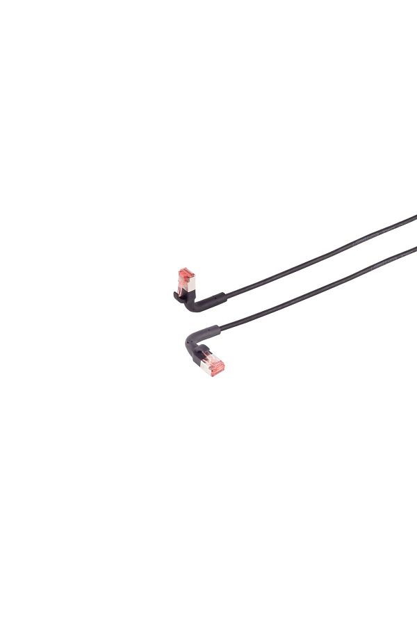 Lanview-Cablu de rețea flexibil RJ45 CAT6A U/FTP 1m negru FLEX-ANGLE, LV-6AFTP-FLEX-ANG-01B 1