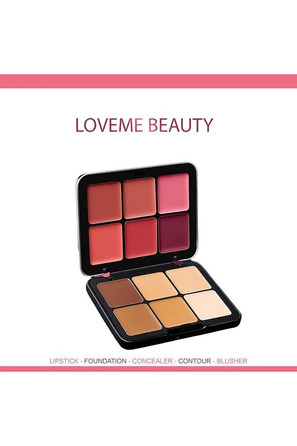 LOVEME BEAUTY-Professional blush palette with contour palette 1