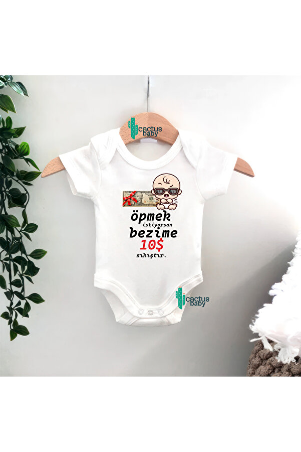 CACTUS COLLECTION TEYZE AMCA HALA DAYI YAZILI SEÇENEKLİ ÖPÜCÜK Bebek Body Zıbın