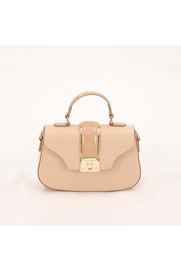 Levidor-Mink Crocodile Patterned Patent Leather Handbag 1