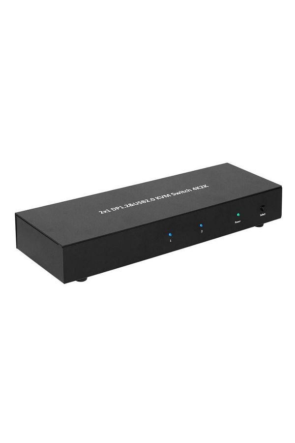 MicroConnect-Comutator KVM DisplayPort și USB 1x2 4K2K, MC-DP-KVM201K 1