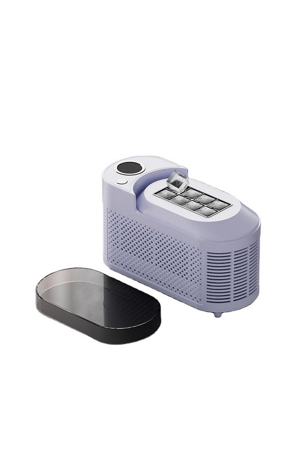 Tradeo-Portable Desktop Ice Maker, 8 Cubes per Cycle, 10-15 Minutes Fast Ice Making, Compact Design 1
