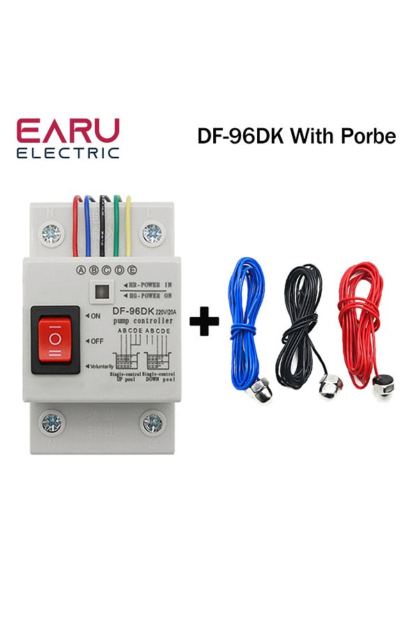 Choice4-2M Porbe DF96DK مع مسبار DF-96D DF-96DK مفتاح التحكم في مستوى المياه 25A 220V خزان المياه السائل لتر 1
