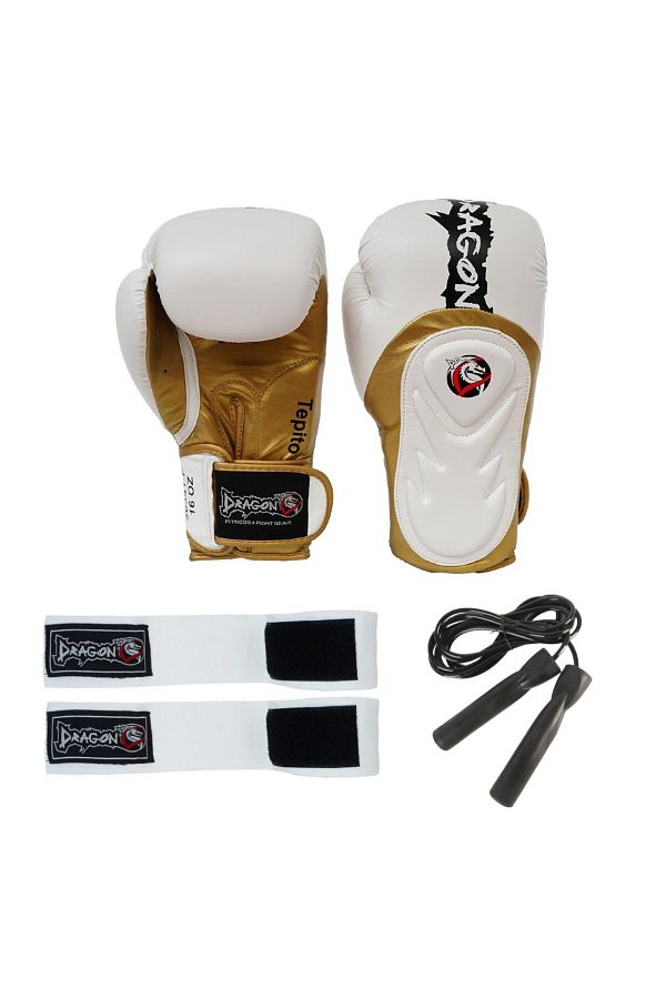 Dragondo-Tepito Boxing Gloves Elastic Boxing Bandage and Jump Rope Kick Boxing Set 1