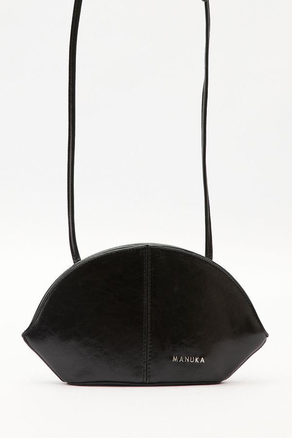 Manuka-Polly Binding Detail Bag Black Truffle 1