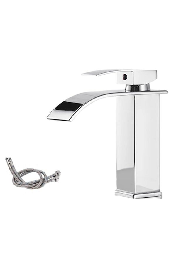 SMART GADGETS C&A-Baterie baie, tip cascadă, monocomandă, design minimalist, instalare ușoară, oțel inoxidabil 1