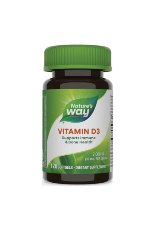 Nature's Way-Vitamina D3 2000 UI, Secom 120 capsule moi 1