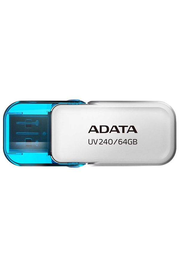 Adata-Stick USB UV240, 64G, USB 2.0, Capac rabatabil, Alb 1
