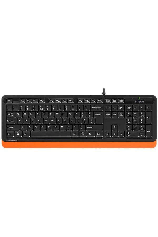 A4 Tech-Tastatura A4Tech, Fstyler USB, cu fir, 104 taste format standard, USB, Negru/Portocaliu 1