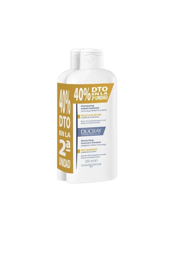 Ducray-Set Sampon anti-matreata cu efect calmant KELUAL SQUANORM 2 x 400 ml 1