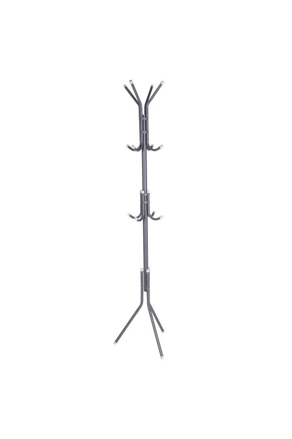 Koopman-Vertical metal coat rack with 12 hooks, 175 cm, modern and stable design 1