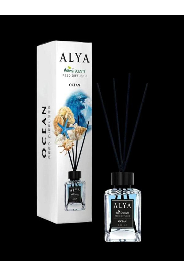 ALYA-OCEAN Room Air Freshener – | Reed Diffuser with Rattan Sticks – 100 ml 1