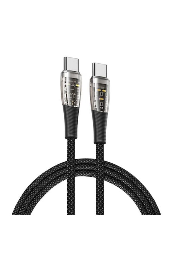 Dali-Cablu de încărcare și transfer de date, USB Tip-C la USB Tip-C, A6, 65W, 1m, Negru 1