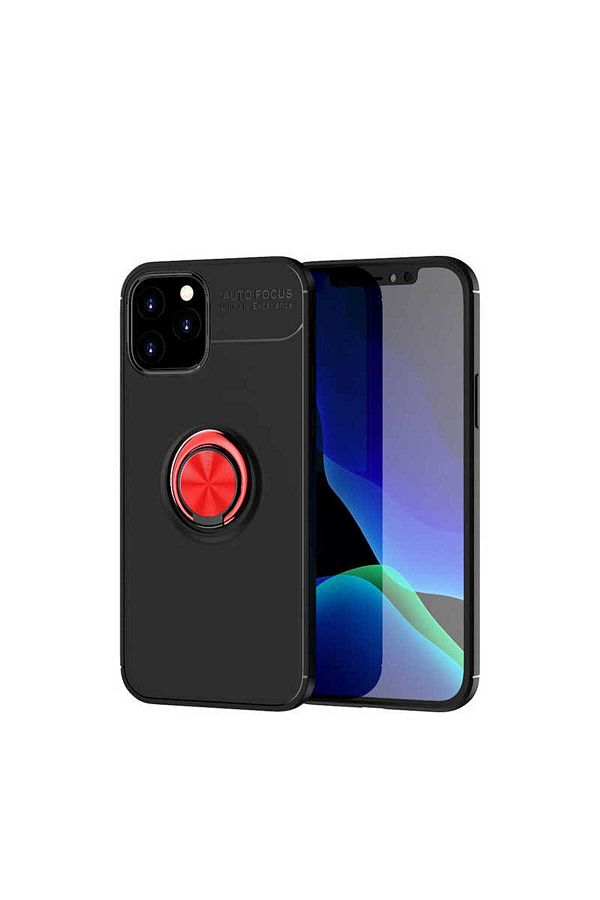 Cep Plus-iPhone 12 Pro Max Compatible Cppl Ravel Silicone Case-Black-Red 1