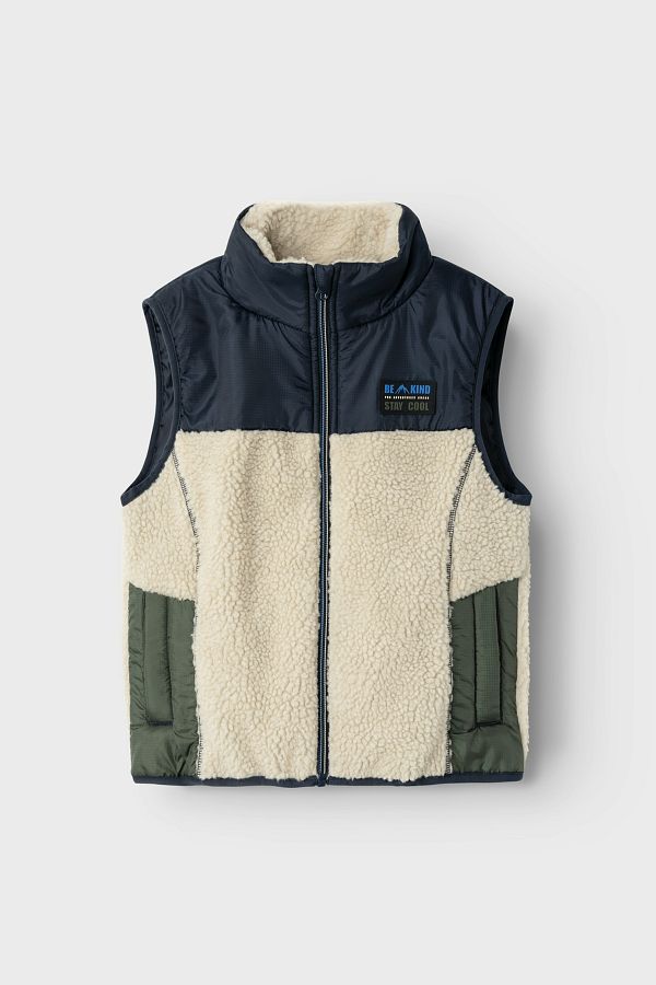 name ıt-NKMMALL Teddy Vest1 - Relaxed Fit rövid ujjú pulóver 1