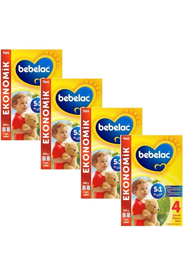 Bebelac 4 Çocuk Devam Sütü 1 Yaş 4 X 800 G