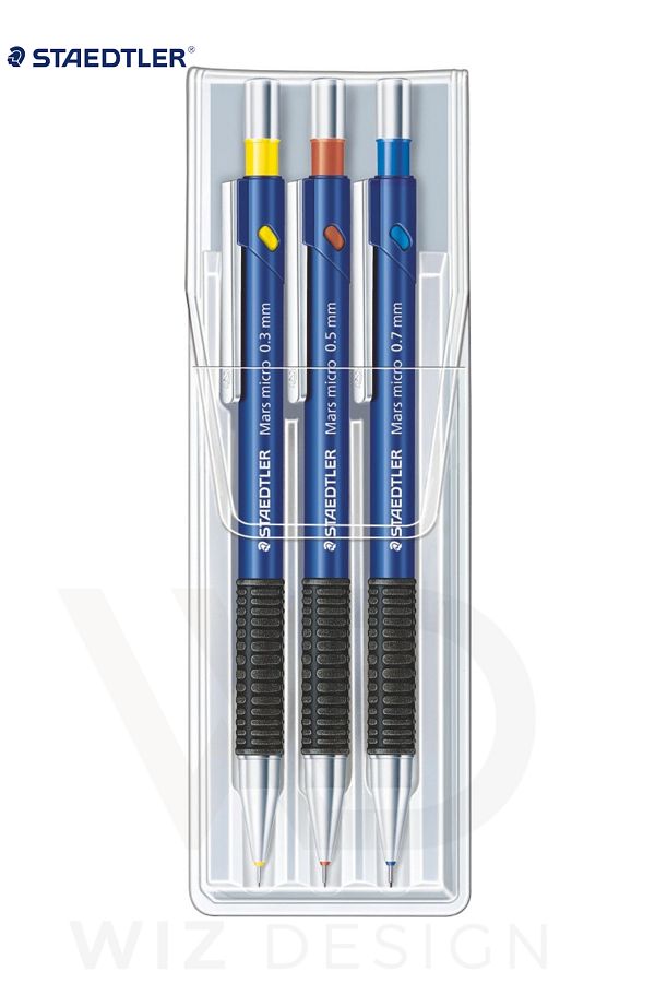 Staedtler-Mars Micro Mechanical Pencil Set of 3 0.3-0.5-0.7 mm 1