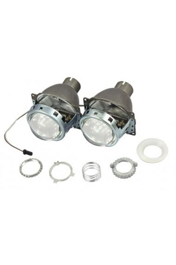 Xenon Bright-Lupe pentru faruri Bixenon Q5, D2S 3" pentru faruri BMW E46, cu ornamente incluse 1