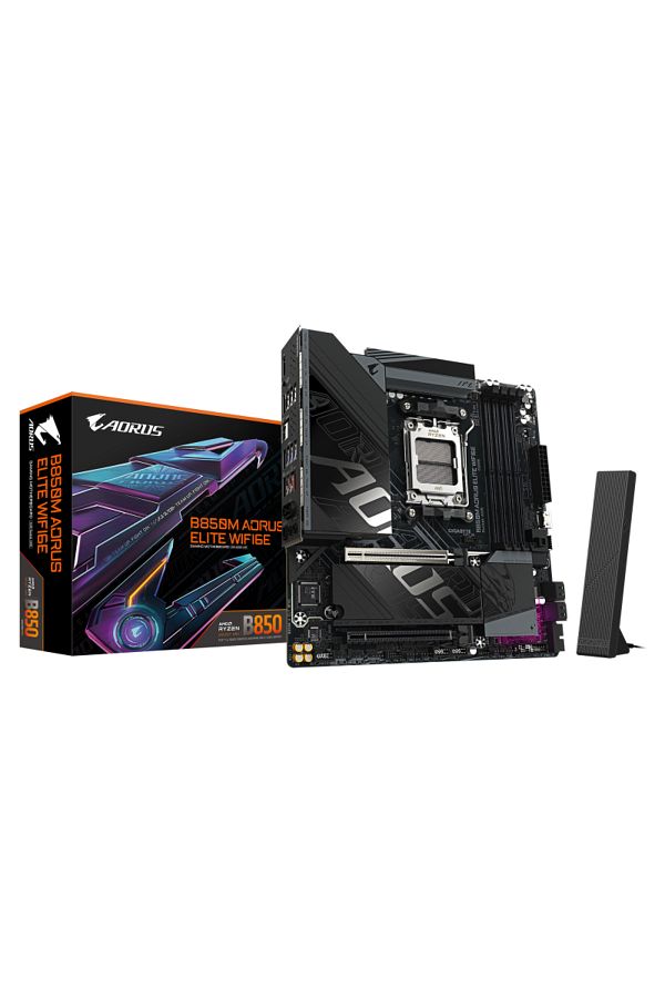 Gigabyte-Placa de Baza B850M AORUS ELITE WIFI6E AM5, 4x DDR5, 1x DP 1x HDMI, 2x PCIE x16, 2x M. 1