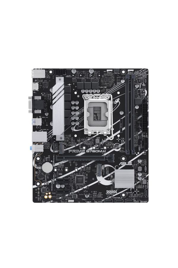 ASUS-Placa de baza PRIME B760M-K LGA 1700, 2x DDR5, 1x VGA 1x HDMI, 1x PCIE 4.0 x16 1x PCIE 4.0 1