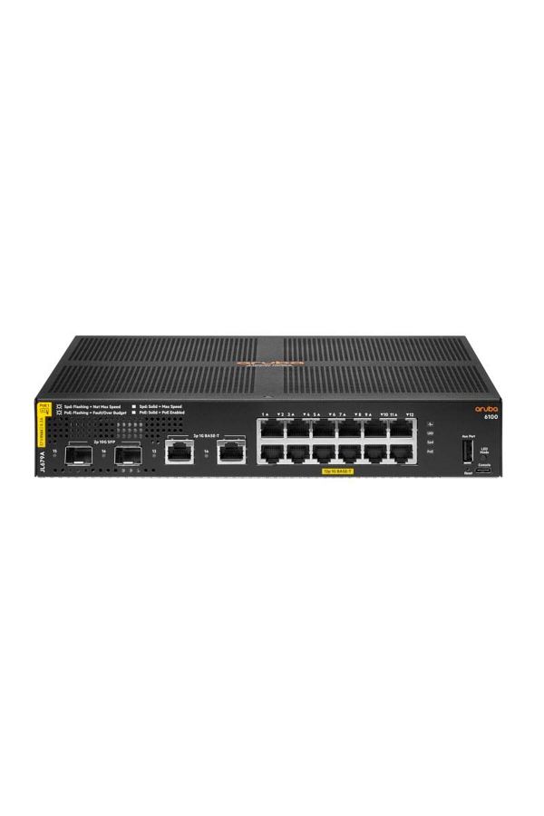 Aruba Networks-HPE Aruba Networking CX 6100 12G Class4 PoE 2G/2SFP+ 139W Switch 1