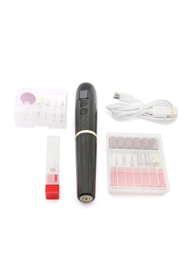global fashion-Electric manicure file with battery YA03-002, 20000 rpm, black 1