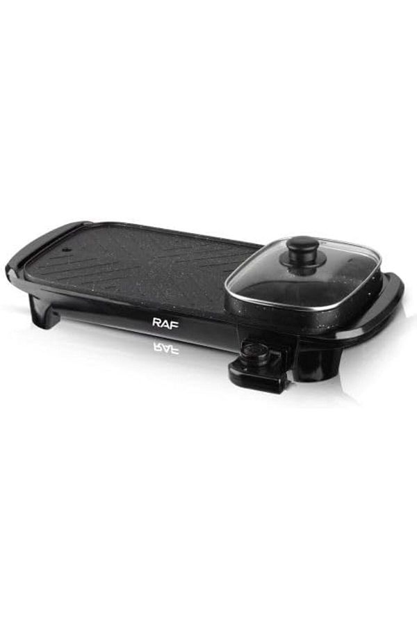 Generic-RAF Non Stick Smokeless Electric Grill Bbq With Removable 220V/2000W Thermostat Control With 5 Adjus 1